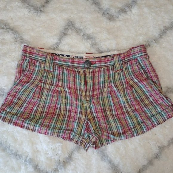 Free People Pants - Free People Striped Cuff Shorts Size 6